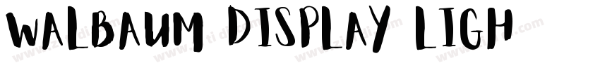 Walbaum Display Ligh字体转换